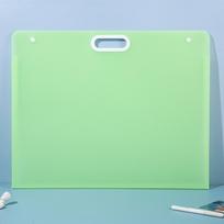 Portable 4K Painting Storage Tote & A3 Drawing Clip Bag for Art Students Small 33*28cm žalia
