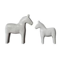 Wood Carving Horse Statue Abstract Artistic Pony Figurine Animal Sculpture smėlis