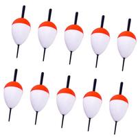 10Pcs Foam Fishing Float Bobber Hard Foam Buoy Sea Rock Fishing Striking Floats Fishing Accessories Easy to Use 2G
