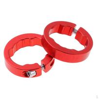 1 Pora Dviračio Vairo Fiksavimo Žiedų Rankenėlių Tvirtinimo Fiksuotas Žiedas Galiniai Kamšteliai Red 8mm