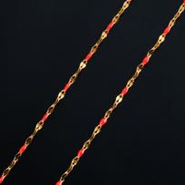 2,5 mm nerūdijančio plieno auksinės spalvos lūpos karoliukų grandinėlės karoliai Madingi papuošalai Gali būti pritaikytas ilgis 14-30 colių 14 inches or 36cm