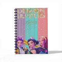 New K pop Demon Hunters Anime Notebook Coil Writing Pad Student Stationery Gift Anime Merchandise blue