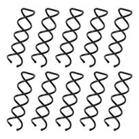10PC Spiral Hair Pins, Twists Hair Pins Corkscrew Hair PinsSpin Pins NonScratch Round Clip For Women Hair StyleDIY One Size juoda
