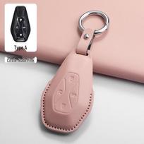 BAIC Jihu Alpha S/T New Energy Vehicle Pink Textured Key Case 2023