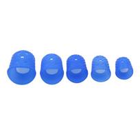 15Pcs Silicone Finger Protector Sleeve Cover Anti-cut Heat Resistant Anti-slip Guitar Finger Picks Fingers Cover
