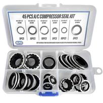 Automotive Compressor Gasket Rubber O-ring Sealing Part 45PCS