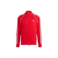 Adidas Originals Trefoil Three-Stripe Colorblock Logo Long-Sleeve Jacket Men Outerwear Red IL2494 XXL