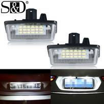 2 vnt. CanBus LED numerio ženklo žibintai Toyota Corolla E11 Crown S180 Starlet EP91 Vios Previa ACR50 GSR50 be klaidų