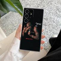 Gangsta Rapper 2pac Tupac Rap Phone Case For Samsung S24 S23 Ultra S22 S20 Plus S21 FE Clear Cover Galaxy S24Ultra S235G Fundas Samsung S22 5G