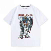 Mobile Suit Gundam Anime RX78 Cartoon Anime Printed Tshirt Mens and Womens Tshirt Mens Top Sports Tshirt 2026 Summer New S įvairiaspalvis