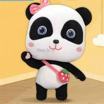22/30/50cm Cute Baby Plush Panda Kiki Plush Soft Comfortable Plushie Cute Birthday Gift Children Toy 22cm