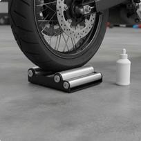 Motorcycle Wheel Roller Universal Fit Chain Maintenance Smooth Rolling Cleaning Stand for Sport Bikes