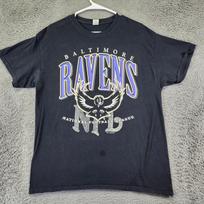 VTG Baltimore Ravens NFL Football 1999 Vintage Style Graphic Tee Large Unisex T-Shirt S