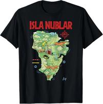 Jurassic Park Island Guide Map T-Shirt XL