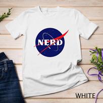 Funny NASA Nerd Logo Parody Science Astronomy Astronaut Unisex T-shirt XL
