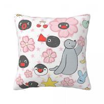 Noot Noot Pingu Square Pillow Cases Penguin Cartoon Cushion Cover Fashion Zipper Decorative Pillowcase for Home 40*40cm 12x12Inch