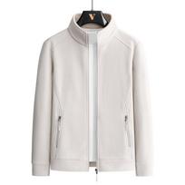 Men's Large Fleece Jacket: Warm Lined, Thickened for Autumn and Winter - Perfect for Middle-Aged Dads. M