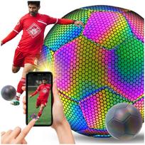 Lumi reflective soccer ball for legs size 5 holographic football