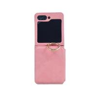 Samsung Z Flip 6/5 Case: Foldable with Ring & Card Slot for Screen Protection Samsung Galaxy Z Flip7
