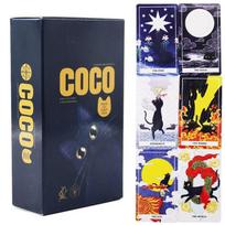 COCO Black Cat Tarot Deck – Whimsical Stray Cat Tarot, 78-Card Indie Tarot, Cute Cat Lover Divination Tool Gift 10.3*6cm juoda