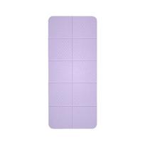 Foldable Yoga Mat Travel Nonslip Portable Gym Mats for Pilates Fitness Exercise Mat for Women Men with Travel Carry Bag violetinė