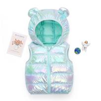 2025 Children's Colorful Hooded Down Cotton Vest for Boys & Girls - Autumn/Winter Jacket 100cm
