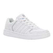 K-Swiss Mens Coated Leather Trainers 7 UK balta