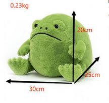 Ricky Rain Frog Plush Toy Cute Soft Stuffed Animal for Kids Fans Gift 30x25x20cm