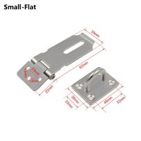 Right Angle Burglar-proof Door Buckle Door Clasp Lock Gate Bolt Shed Latch Padlock Hasp Small-Flat