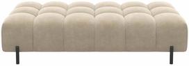 Pufas Ferivo Aura 18 Velvet, smėlio sp., 137 cm x 68 cm x 37 cm