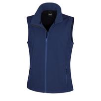 Result Core Womens/Ladies Softshell Printable Gilet 14 UK tamsiai mėlyna
