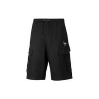Puma X Maison Kitsune Embroidered Cargo Shorts Men Bottoms Black 530442-01 XS