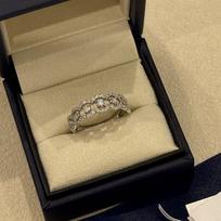 Elegant Aoyama 999 Silver Lace Edge Ring - Perfect Gift for Her Birthday Lace Edge Ring - US Size 6