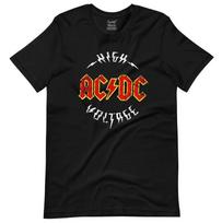 80-ųjų Punk ACDC Amerikietiškas Vintage Aukštos Gatvės Vintage Vasariniai Vyriški ir Moteriški Trumpomis Rankovėmis Marškinėliai#Spalva(3) S