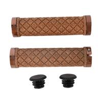 Bicycle Handle Grips Ergonomic Replacement Soft Rubber Bike Handlebar Cover Grips for Mountain Bike Folding Bike 1Pair brown