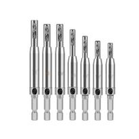 7Pcs Automatic Centering Door Lock Hinge Drill Bit Pilot Hole Tool Hinge Installation for Woodworking Cabinet Door 1