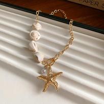 Bohemian Shell Beaded Necklace Lightweight Luxury Ethnic Choker Vacation Beach Jewelry for Women