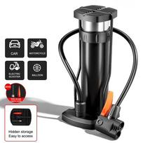 Bicycle Foot Pedal Air Pump With Gauge High Pressure Pump Tire Air Inflator Universal Mtb Bike Home Pedal Inflator Accessories