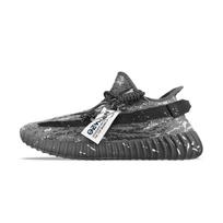 Adidas Originals Yeezy Boost 350 V2 Abrasion Resistant Low top Casual Shoes Unisex Black ID4811(Team373-) 38