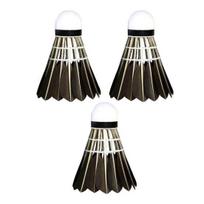 3/6/12Pcs Badminton Shuttlecocks Birdies Feather Balls for Duck Feather Badminton Shuttlecocks Black Indoor Outdoor Sports