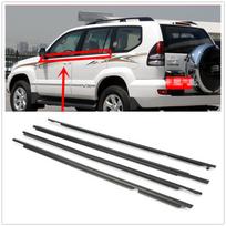 Door Window Exterior Seal Strip Weatherstrip Molding Trim Bar For Toyota Land Cruiser Prado 120 Series Lexus GX470 2003-2009 juoda