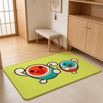 ANIME T-Taiko no Tatsujin Floor Mat Absorbent Floor Mat Non-Slip Entrance Rug for Bathrooms Restrooms and Toilets 40cm x 60cm