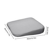 Car Booster Seat Hip Support Pad Vehicle Wedge Leveling Seat Cushions Short People Driver For Tailbone Fatigue Relief Chair mat pilka spalva