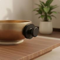 Sound Bowl Suction Cup Universal Acoustic Handle for Mindfulness Practitioners,