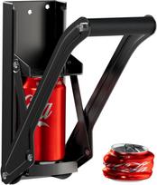 Can Crushers for Recycling - 16 oz Heavy Duty Aluminum Can Crusher Wall Mounted - Soda and Beer Can Smasher for Recycling with Bottle Opener - Black