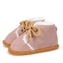 Autumn/Winter Baby Walker Shoes - Warm Velvet, Non-slip Rubber Sole, Cozy Cotton 12cm (6-12 Months) / 98g / 122g white