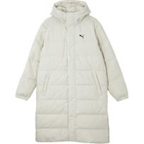 Puma Long Down Jacket Comfortable Hooded Long Sleeve Down Coat Unisex Jacket Snow-White 687428-80 XL