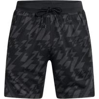 Under Armour Curry Sig Color Block Full Print Design Versatile Breathable Lace-Up Mid-Rise Shorts Men Shorts Black 1387094-001 S black