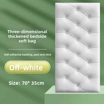 Bedroom Wallpaper, Bedside Kang Circumference Foam Decorative Sticker 70 * 35 cm