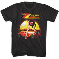 ZZ Top Kojos Vyriški Marškinėliai Albumas Eliminator Rokas Grupė Koncertinis Turas Merčas 3XL